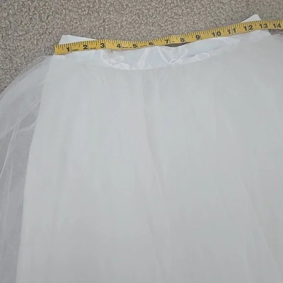 NWOT Space 46 White Tulle Skirt - Picture 5 of 6